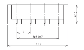 4連 EMT レセプタクル P=3.0mm｜microSMPコネクタ | 同軸コネクタ｜製品情報｜ユウエツ精機株式会社